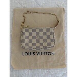 Louis Vuitton Mini Pochette Accessoires in Damier Azur  - DISCONTINUED by LV!